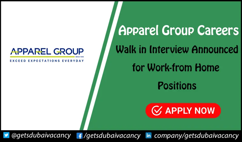 Apparel Group Careers | Walk in Interview for Remote Positions Apparel Group Careers