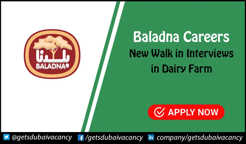 Baladna Careers | Walk in Interview for Fresher Baladna Careers