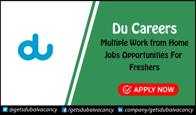Du Careers | Remote Opportunities for Freshers in UAE Du Careers