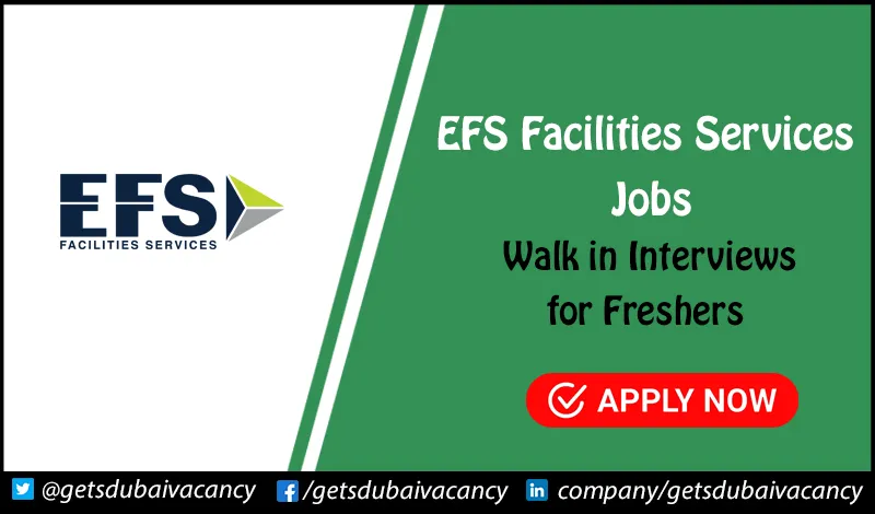 EFS Facilities Services Jobs | Remote Positions for Freshers EFS Facilities Services Jobs