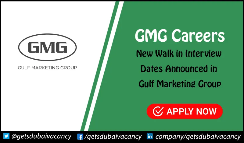 GMG Careers | Walk in interviews for Freshres GMG Careers