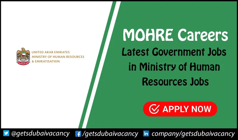 MOHRE Careers | Government Jobs in UAE MOHRE Careers