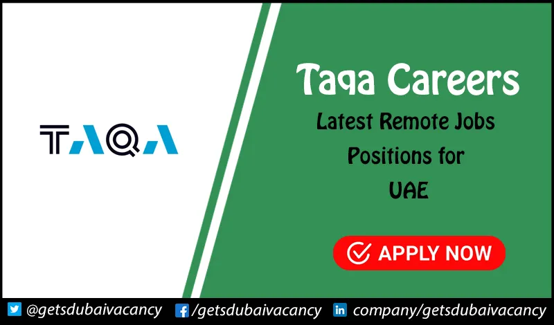 Taqa Careers | Remote Positions for Freshers TAQA Careers