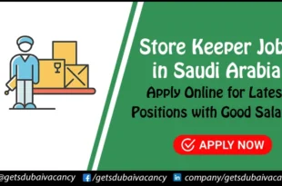 Store Keeper Jobs in Saudi Arabia