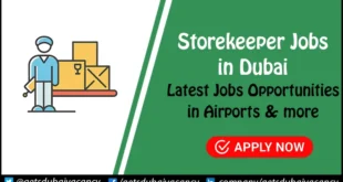 Storekeeper Jobs in Dubai